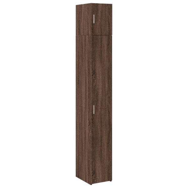 vidaXL Armoire de rangement mince chêne marron 30x42 5x225 cm