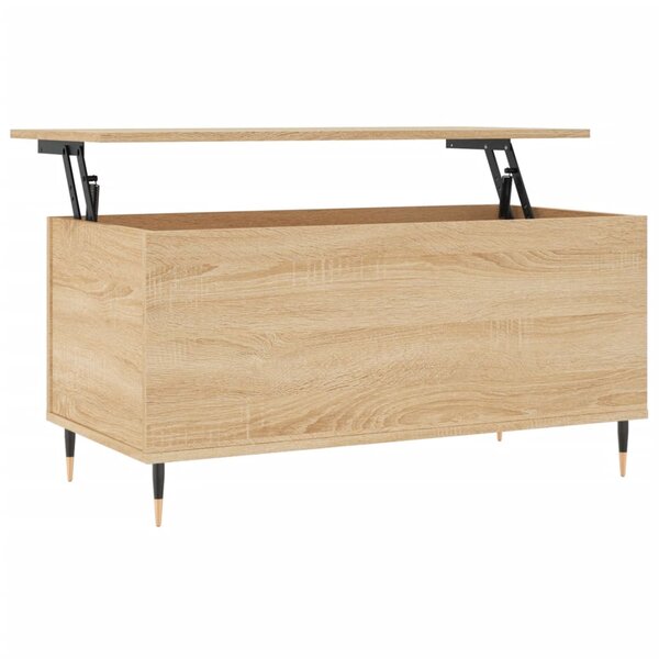 vidaXL Table basse Chêne sonoma 90x44 5x45 cm Bois d'ingénierie