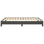 vidaXL Cadre de lit sans matelas gris foncé 140x190 cm velours