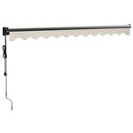 vidaXL Auvent rétractable automatique crème 3 5x2 5 m