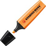 Surligneur boss original rechargeable pointe biseautée 2-5 mm - orange stabilo