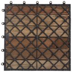 vidaXL Carreaux de terrasse 20Pièces Délavage gris 30x30 cm Acacia solide