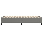 vidaXL Cadre de lit Gris foncé 90x190 cm Tissu