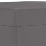 vidaXL Ensemble de canapés 3 Pièces avec coussins Gris Similicuir