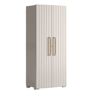 Keter Armoire de rangement avec étagères Groove beige et sable