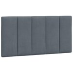 vidaXL Cadre de lit avec tête de lit Gris foncé 100x200 cm Velours