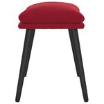 vidaXL Repose-pied Rouge bordeaux 45x29 5x35 cm Velours