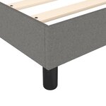 vidaXL Sommier à lattes de lit et matelas Gris foncé 90x190 cm Tissu