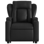 vidaXL Fauteuil inclinable Noir Similicuir