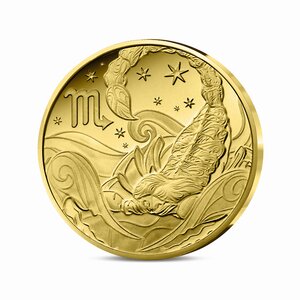 Signes astros - Scorpion Monnaie de 5€ 1/2g or
