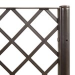 vidaXL Jardinière avec treillis marron 80x40x142 cm PP