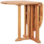 vidaXL Table pliable de jardin papillon 120x70x75 cm Bois teck solide