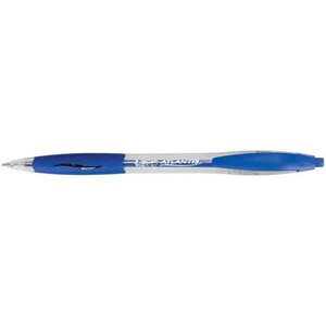 Stylo bille Rétractable ATLANTIS CLASSIC Pointe moyenne 1 mm Bleu x 12 BIC