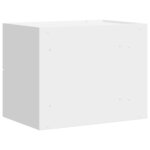 vidaXL Tables de chevet murales 2 Pièces blanc 45x30x35 cm