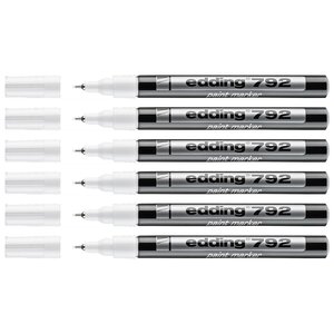 Marqueur Peinture 792 Blanc Pointe Extra-Fine 0 8 mm x 6 EDDING