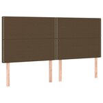 vidaXL Sommier à lattes de lit avec matelas Marron foncé 200x200 cm