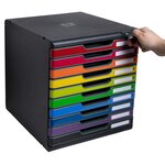 Module De Classement Modulo Iderama 10 Tiroirs Fermables À Clé - Arlequin Brillant - Exacompta