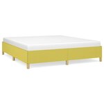 vidaXL Cadre de lit Vert 160x200 cm Tissu