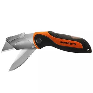 402709 bahco twin blade folding sports utility knife 0 6" / 3" kbtu-01