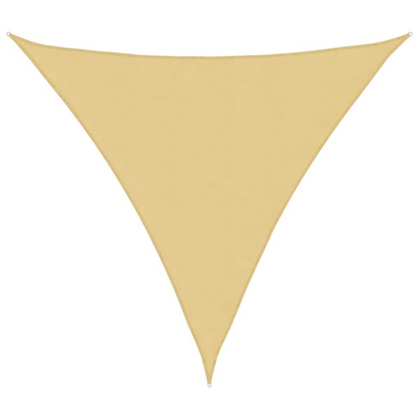 vidaXL Voile d'ombrage sable 4x4x4 m 100   polyester oxford