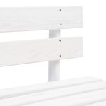 vidaXL Canapé central palette de jardin Blanc Bois de pin imprégné