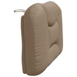 vidaXL Coussin de tête de lit cappuccino 80 cm similicuir