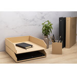 Lot de 2 corbeilles à courrier officebyme - x 2 - exacompta