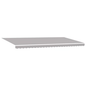 vidaXL Auvent Rétractable Gris clair 600 ×350 cm tissu