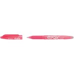 Stylo roller encre gel effaçable frixion ball 07 pointe moyenne rose corail pilot