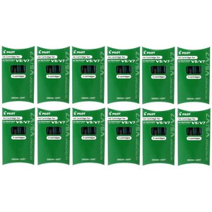 Pochette de 3 recharges pour V5/V7 BEGREEN encre verte x 12 PILOT