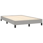 vidaXL Cadre de lit Gris clair 120x200 cm Tissu