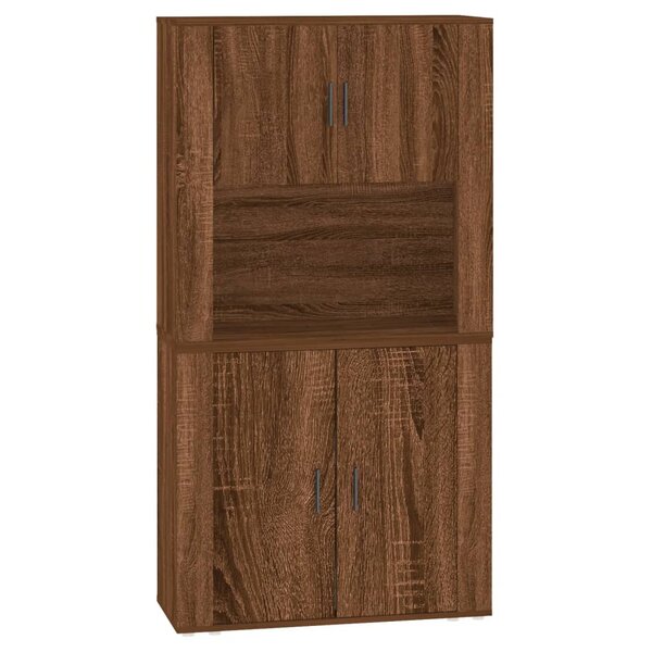 vidaXL Buffet haut Chêne marron Bois d'ingénierie