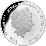 Pièce de monnaie en argent 1 dollar g 31.1 (1 oz) millésime 2022 aurora australis