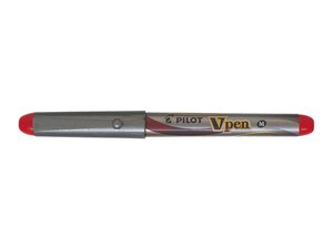 Stylo Plume Jetable V-Pen SILVER Pte Moyenne Rouge PILOT
