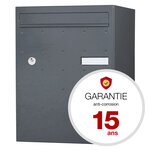 Boite à colis atout 1 porte gris anthracite