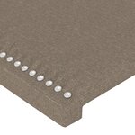 vidaXL Cadre de lit avec tête de lit Taupe 160x200 cm Tissu