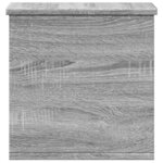 vidaXL Boîte de rangement sonoma gris 30x35x35 cm bois d'ingénierie