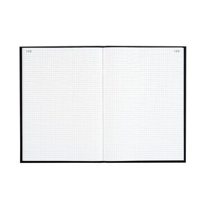 Registre 340x225 Quadrillé 200 Pages Foliotées - Noir Toilé - Le Dauphin