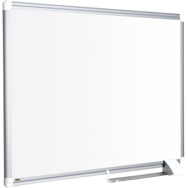 Tableau blanc Maya New Generation, surface en tôle émaillée, magnétique, cadre en aluminium gris, 600 x 450 mm