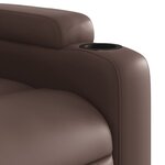 vidaXL Fauteuil inclinable marron similicuir