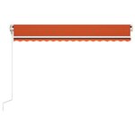 vidaXL Auvent rétractable automatique 400x350 cm Orange et marron