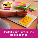 Bloc 100F Notes adhésives jaune 102 x 152 mm, quadrillé POST-IT