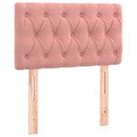 vidaXL Sommier à lattes de lit et matelas Rose 80x200 cm Velours
