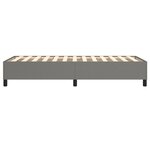 vidaXL Cadre de lit Gris foncé 90x200 cm Tissu