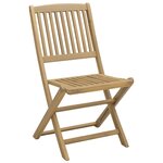 vidaXL Chaises de jardin pliantes lot de 8 48 5x57x90 cm bois d'acacia