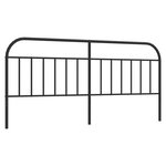 vidaXL Tête de lit métal noir 200 cm