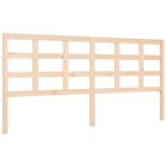 vidaXL Cadre de lit avec tête de lit 200x200 cm bois massif