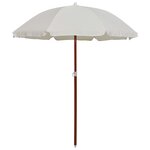 vidaXL Parasol avec mât en acier 180 cm Sable