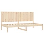 vidaXL Lit de jour 90x200 cm Bois de pin massif