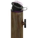 vidaXL Socle de parasol Bronze 44x44x31 cm Fonte